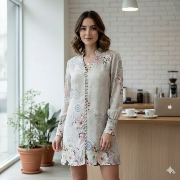 Elliatt Dresses & Skirts - NWT Elliatt Cyprus Linen Mini Dress Sage Multi